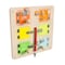 Flash Furniture Bright Beginnings Commercial Grade STEAM Wall Activity Board with Natural Finish and Multicolor Accents, Locks and Buckles MK-ME12531-GG - alternate 1